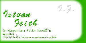 istvan feith business card